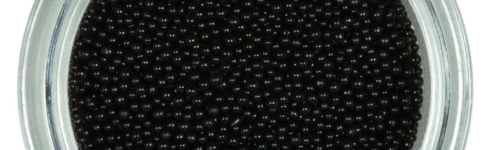 N&BF Nail Art Microperlen Black (black) |Microbeads for caviar nails |Micro pearls insert for UV gel and acrylic modeling |NAGEDESIGN CAVIAR PEARLS BUNT for manicure & pedicure - N&BF Microbeads Schwarz Black