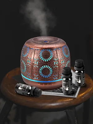 Ominihome Essential Oil Diffuser & Essential Oils, 500ML Diffusers for Essential Oils with 6 Essential Oils Set, Aromatherapy Diffuser for Large Room, Up to 20h Aroma, Teacher Gifts 500ml With Oils - Essential Oil Diffuser