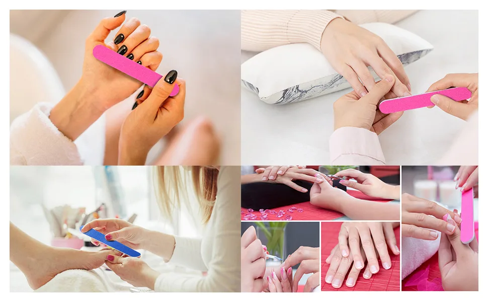 Faburo 100PCS Double-Sided Disposable Nail File 180/240 100 Pieces (Pack of 1) - Szenendiagramm
