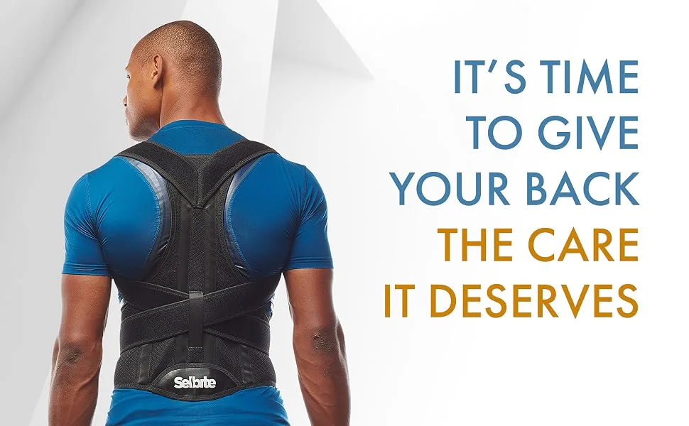 Back Brace Posture Corrector for Men and Women - Adjustable Posture Back Brace for Upper and Lower Back Pain Relief - Muscle Memory Support Straightener (Large) - Posture Corrector for Men