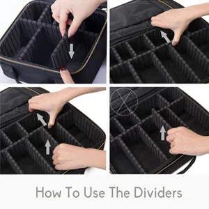 Rownyeon Makeup Bag M Black - product information 9