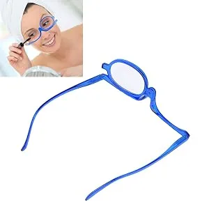 Magnifying Makeup Glasses Magnifying Eye Makeup Glasses Single Lens Rotating Glasses Women Makeup Essential Tool(Black 350) - Schminkbrille