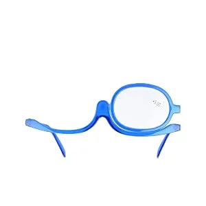 Magnifying Makeup Glasses Magnifying Eye Makeup Glasses Single Lens Rotating Glasses Women Makeup Essential Tool(Black 350) - Schminkbrille