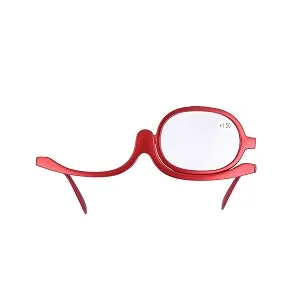 Magnifying Makeup Glasses Magnifying Eye Makeup Glasses Single Lens Rotating Glasses Women Makeup Essential Tool(Black 350) - Schminkbrille
