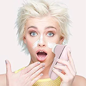 Magnitone London BareFaced 2 Vibra-Sonic Cleansing Brush for Daily Facial Cleansing - Pink - pic1