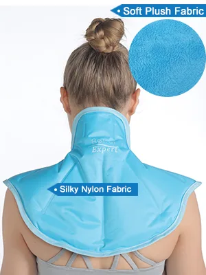 Relief Expert Neck Ice Pack Wrap, Ice Pack for Neck and Shoulder Injuries Reusable Neck Cold Pack for Shoulders and Upper Back Pain Relief Blue - ice pack for neck shoulder