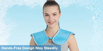 Relief Expert Neck Ice Pack Wrap, Ice Pack for Neck and Shoulder Injuries Reusable Neck Cold Pack for Shoulders and Upper Back Pain Relief Blue - shoulder ice pack