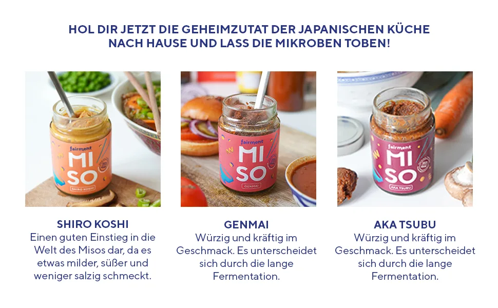 Fairment Organic Miso "Shiro Koshi" - Unpasteurized miso paste in a glass jar 200g (1 jar) authentically fermented according to a Japanese recipe - product information 4