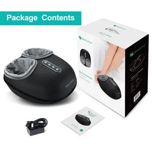 Medcursor Foot Massager Machine with Heat Function, Deep Kneading Massager, Multi-Level Settings & Adjustable Intensity for Home or Office Use (Black) - foot massager