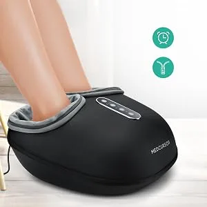 Medcursor Foot Massager Machine with Heat Function, Deep Kneading Massager, Multi-Level Settings & Adjustable Intensity for Home or Office Use (Black) - product information 5