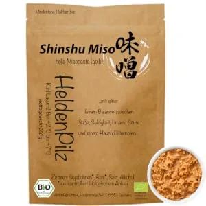 Helden Mazilz |Miso trial package - 4 varieties unpasteurized misopastste |Aka Shiro Shinshu Awase |100% natural ingredients |Organic plastic -free (miso test package) - Plastikfrei