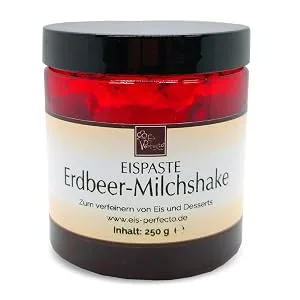 Strawberry milk shake ice cap aroma variegatos ice dessert chocolates for refining delicious ice cream drinks cake biscuits cake creams ice cream content 250 g - Erdbeer Milchshake Eispaste