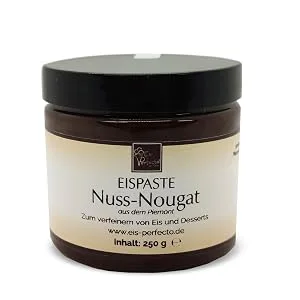 Nut-Nougat ice cap for delicious aromatic ice cream also to refine delicious desserts drinks chocolates cakes and much more content 250 g - Nuss-Nougat Eispaste