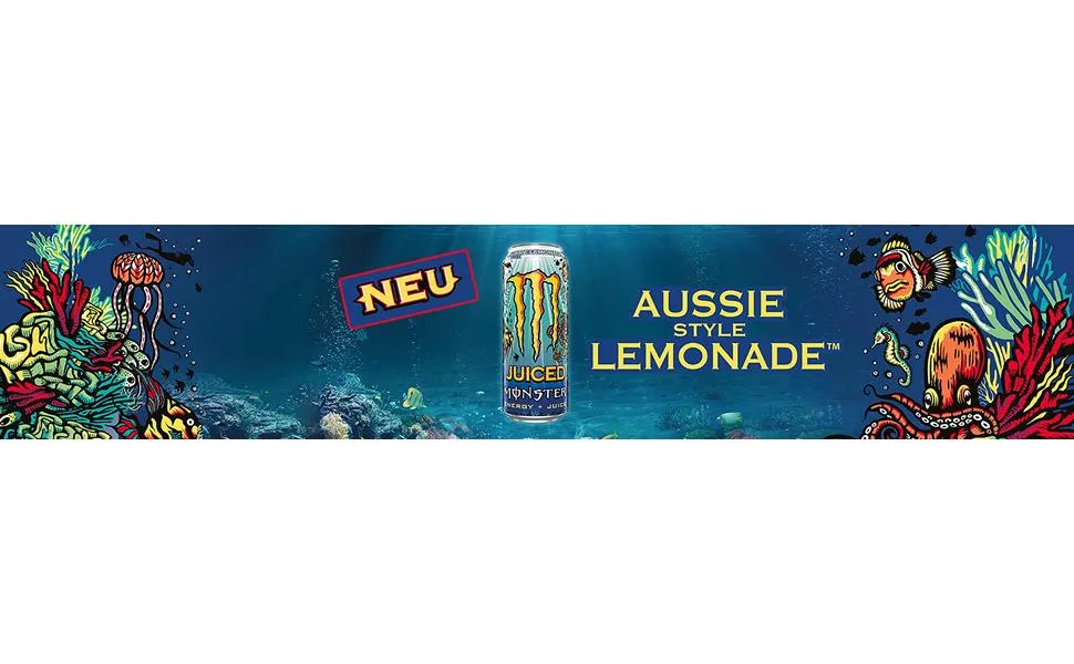 Monster Energy Juiced Khaotic - caffeinated energy drink with a tropical citrus taste - in practical disposable doses (12 x 500 ml) - product information 1