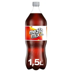 Mezzo Mix - sparkling refreshing mixed drink made from cola and orange - soft drink in practical disposable bottles (12 x 500 ml) - Mezzo mix