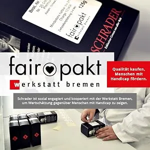 Schrader | unbleached cane sugar | brown sugar | for hot drinks or cocktails | 1000 g - fairpakt bremen logo