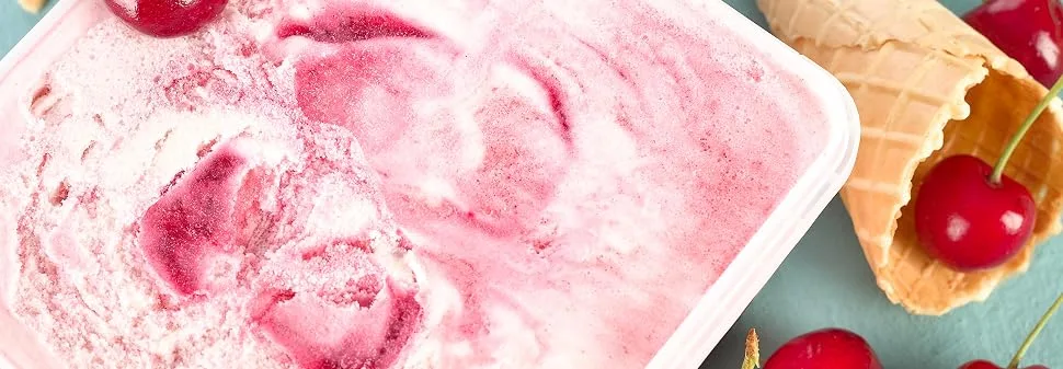 Kirsch-Eispassen for fruity aromatic ice cream also to refine delicious ice cream desserts drinks chocolates cakes and much more content 250 g - Kirsch Eispaste