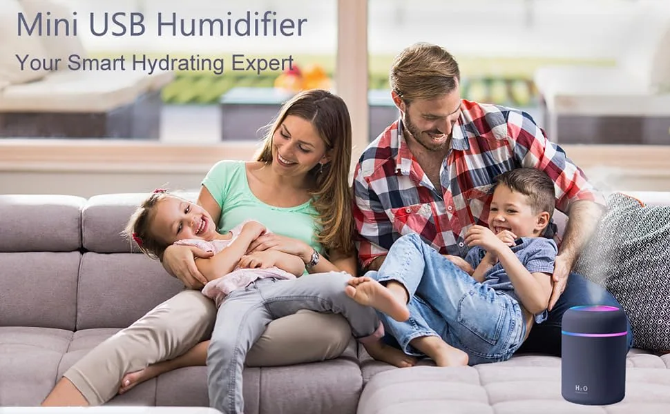 AISHNA Humidifier Colorful Cool Mini Humidifier,Essential Oil Diffuser Aroma Essential Oil USB Cool Mist Humidifier,2 Adjustable Mist Modes, Super Quiet,for Car,Office,Bedroom(Pink) - usb diffuser mini oil diffuser diffusers for essential oils car humidifier diffuser usb oil diffuser