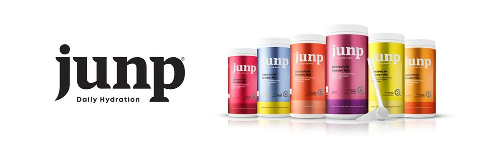 JUNP Hydration Electrolyte Powder, Electrolytes Drink Mix Supplement, Zero Calories Sugar and Carbs, Kosher, Wild Berry Flavor, 90 Servings - JUNP Hydration electrolyte mix powder with variety of flavors