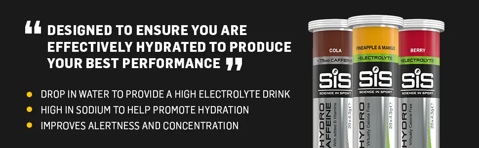 SIS Hydro Electrolyte Tablets, Carbonated Electrolyte Sports Drink Tablets, On-The-Go Low Sugar Electrolytes, Hydrating Effervescent Tablets for Running & Cycling, Pineapple Mango - 20 Tablets Pineapple Mango 20 Count (Pac… - Hydro Tablets Designed to ensure you are effectively hydrated to produce your best