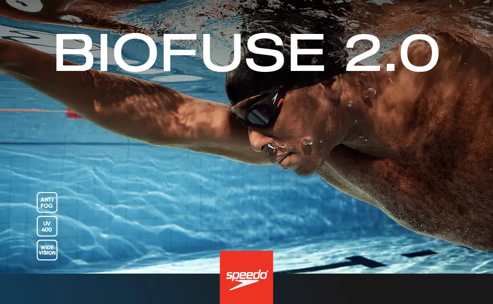 Speedo Unisex Adult Biofuse.2.0 Swimming Goggles One Size Black - biofuse 2.0 goggles