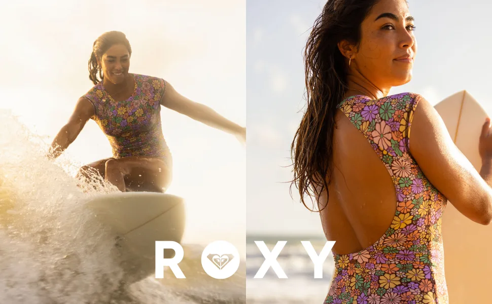Roxy Whole Hearted - Short Sleeve UPF 50 Rashguard for Women L Mood Indigo - product information 1