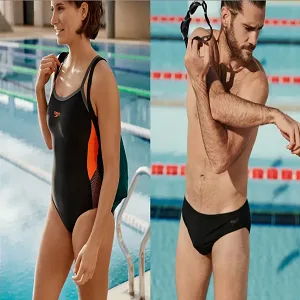 Speedo Men's Eco End + Splice Jammer 40 Black/Papaya Punch/Usa Anthracite - product information 2