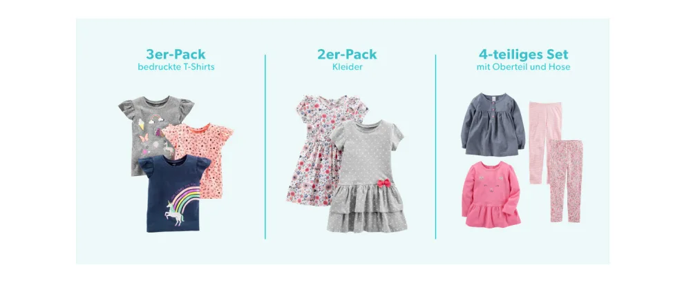 Simple Joys by Carter's Girls' Rash Guard Shirt (2 Pack) 3-6 Months Coral/Navy - product information 5