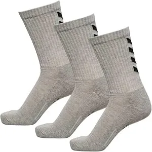 hummel 3-Pack Socks Fundamental Multisport Adult Quick-drying Size 42 GREY MELANGE - product information 8