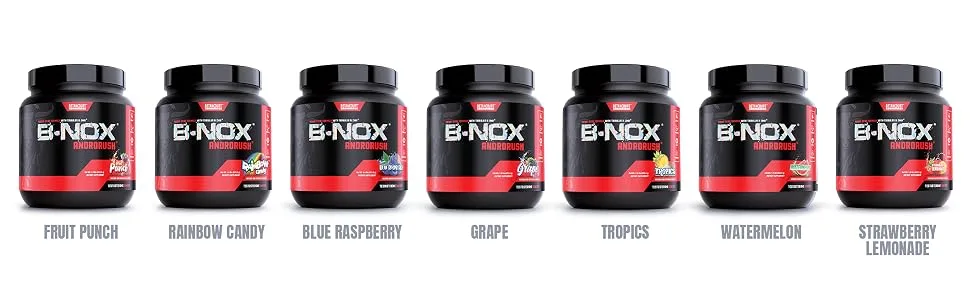 Betancourt Nutrition B-Nox Androrush Pre Workout Supplement with 3 Creatine Blend, BCAA’s, Beta-Alanine, and Energy (DMAA Free) - Strawberry Lemonade, 35 Servings - b-nox androrush flavors