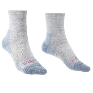 Bridgedale Women's Hike Lightweight Merino Endurance Ankle Pattern Socks L Grey/Smoke Blue - product information 4