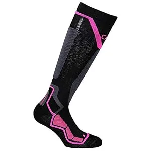 CMP Unisex Unisex ski socks socks 39-42 Black-Pink Fluo - product information 1