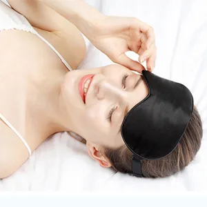 Sleep Mask, Silk Eye Mask for Sleeping with Adjustable Strap, Satin Blackout Sleeping Eye Mask for Men&Women, Comfortable Blindfold Eyeshade for Night Sleep(Blue) - sleep mask blue