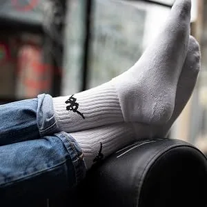 Kappa Unisex Sonotu 3 Trainer Socks. Unisex socks (pack of 3) 43-46 white - Hochwertiger Omini Stick
