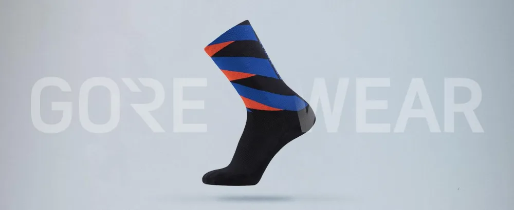 GORE WEAR Unisex Essential Signal Socks Socks (1 Pack) 44-46 White/Fireball - product information 2