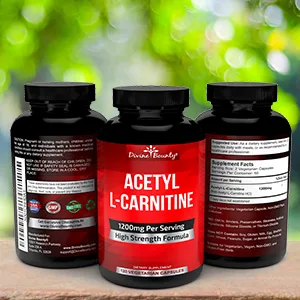 Acetyl L-Carnitine Capsules 1200mg Per Serving - L Carnitine Supplement 120 Vegetarian Capsules - Divine Bounty L-Carnitine