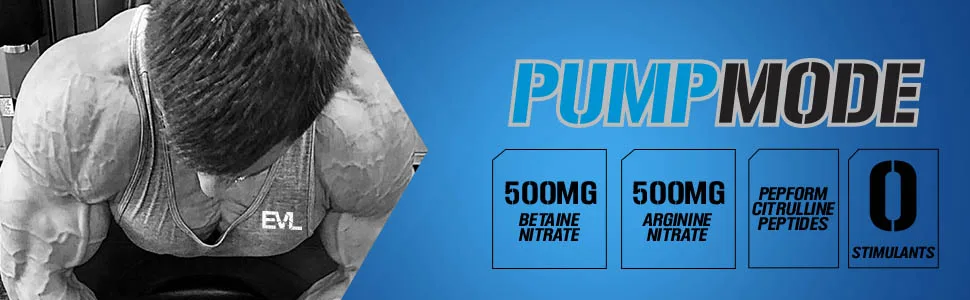 Evlution Nutrition Pump Mode Nitric Oxide Booster to Support Intense Pumps, Performance and Vascularity, 30 Servings (Capsules) - nitric oxide pre workout women total war preworkout lit preworkout ghost preworkout