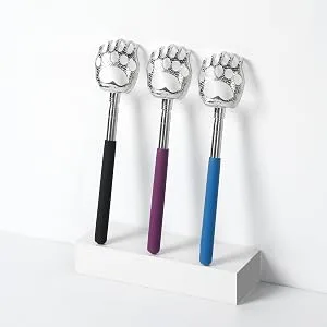 Upgrade Oversized Back Scratcher by TungSam - Large Size Bear Claw Design Back Massager - Extendable & Portable (Black) Charcoal Black Oversized - product information 2