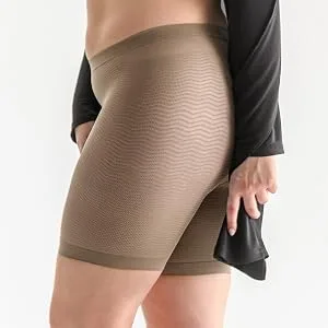 SOLIDEA Women's Summer Shorts Silver Wave Fresh Silver Wave Short Women's Shorts Women's Shorts 42 Hazelnut - Solidea Damen-Shorts mit Anti-Cellulite-Ummantelung