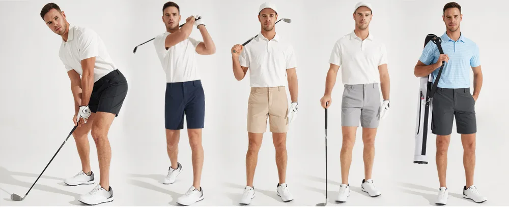 Libin Golf Pants Men's Short Pants Summer Hiking Pants Golf Leisure Pants Shorts Short Suit Pants Men 32 Light Grey - product information 4