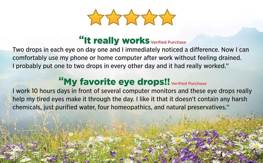 Similasan Computer Eye Relief Eye Drops, 2 Count 0.33 Ounce (Pack of 2) - Similasan