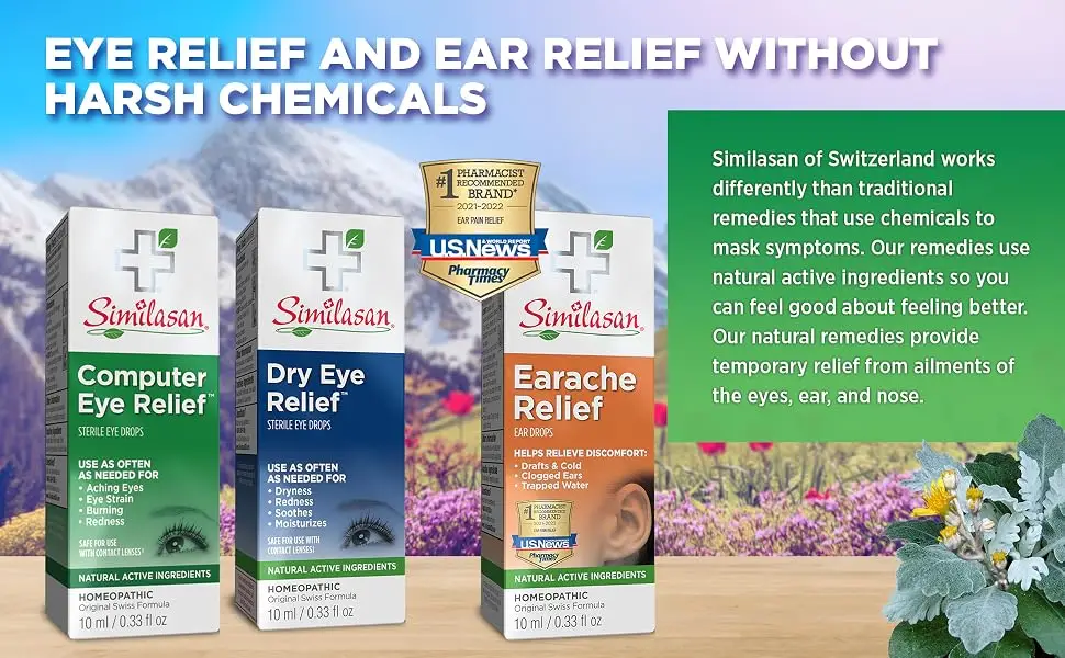 Similasan Computer Eye Relief Eye Drops, 2 Count 0.33 Ounce (Pack of 2) - Similasan