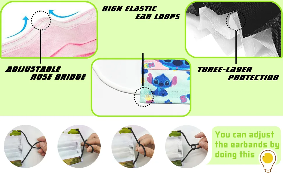 Kids Face_Mask Childrens 50PCS Earloop Protective Breathable Kids Face_Masks Zzx Spider - KIDS MASK