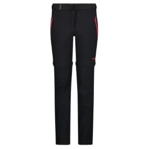 CMP Girls' Pants Zip Off Dry Function Trousers 176 Anthracite-bouganville - product information 1