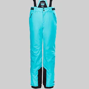 Killtec girls' ski pants/functional pants with bib edge protection and snow guard Ksw 152 Grls Ski Pnts 164 Black - Mädchen Skihose