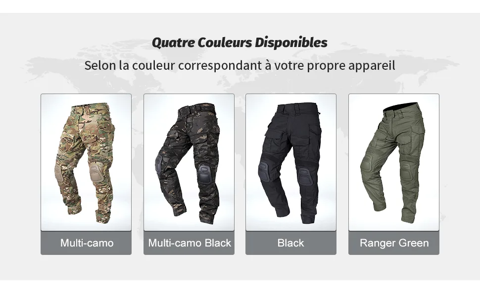 IDOGEAR G3 Combat Pants Men Tactical Pants with Knee Pads for Hunting Shooting Military Outdoor Cargo Pants M Multi-camo - Hosen