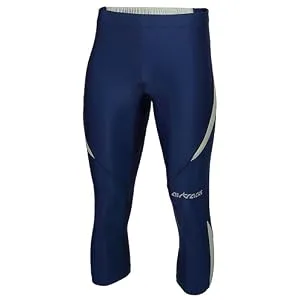 Airtracks Functional Run trousers Pro 3/4 Long - Functional Pants - Running Tight - Breathable - Compression - Quick -drying Largnend L Black -Neon - tight 3/4 lang navy blau