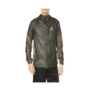 Odlo Men's Zeroweight Dual Dry Waterproof_313022 Running Jacket M Black - sdfzuy