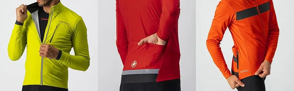 Castelli Men's Beta Ros Jacket Jacket L Olive Green/Black-fiery Red - product information 2