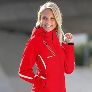 erima women's softshell jacket Function 42 red/white - ERIMA Softshelljacke